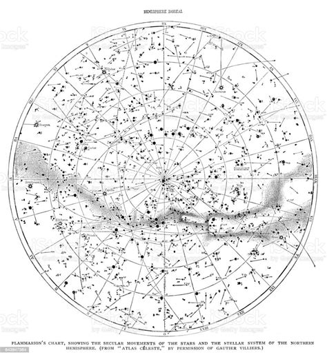 Northern Hemisphere Stellar System Stock Illustration Download Image