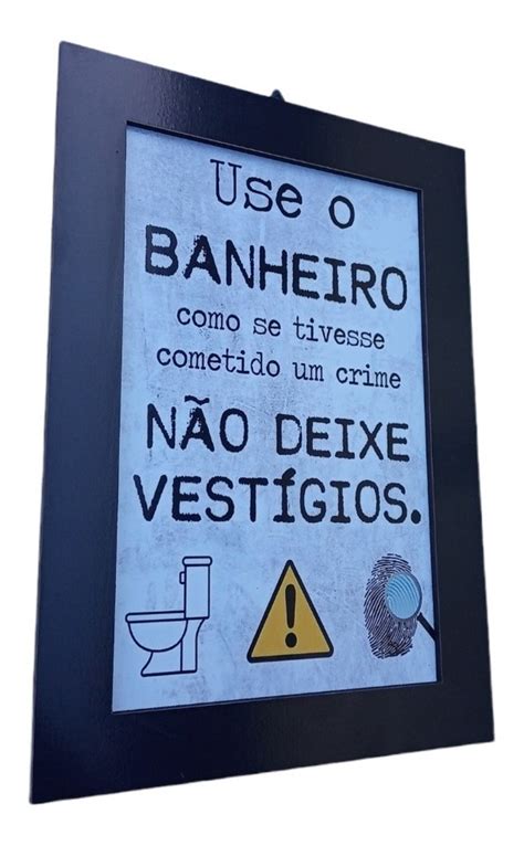 placa quadrinho banheiro use o banheiro não deixe vestígios casabarutilidades