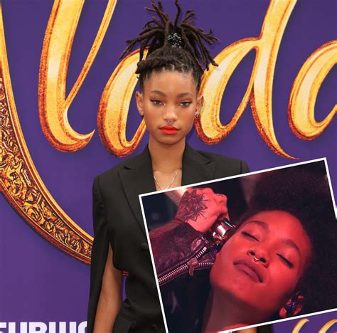 willow smith epically shaves her head during pop punk performance of whip my hair perez hilton