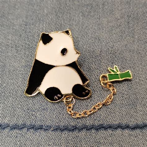 Panda Pin Badge Brooch Brooch Panda Cartoon Enamel Panda Brooch