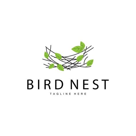 Logotipo Del Nido De Pájaro Ilustración Sencilla De La Casa De Pájaro