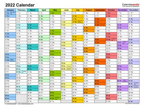 2022 Yearly Calendar Template Excel Free Printable Templates Riset