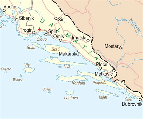 Makarska Rivieran Karta Karta