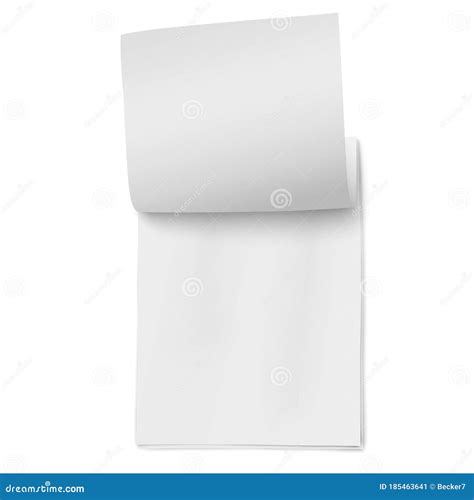 Stack Of Note Paper With Pin Vector Illustration