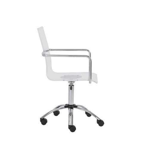 Remove the wheels and use your fingers to pick off any debris. Sia Acrylic Office Chair