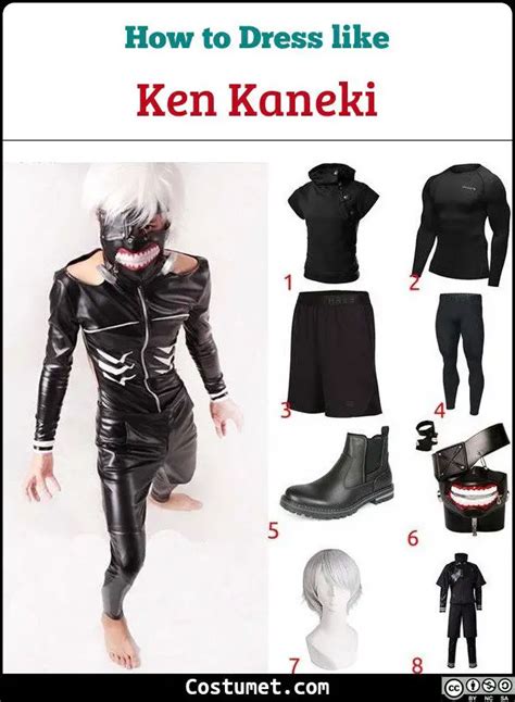 Ken Kaneki Tokyo Ghoul Costume For Cosplay And Halloween