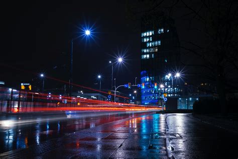 Time Lapse Photography Of Road During Night Time · Free Stock Photo