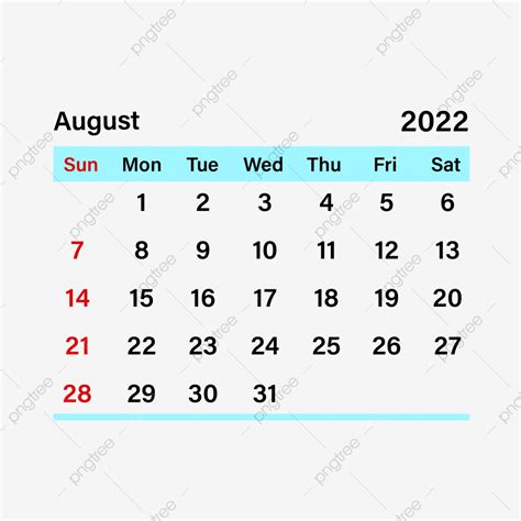 Gambar Kalender Agustus 2022 Agustus 2022 Kalender 2022 Kalender Png