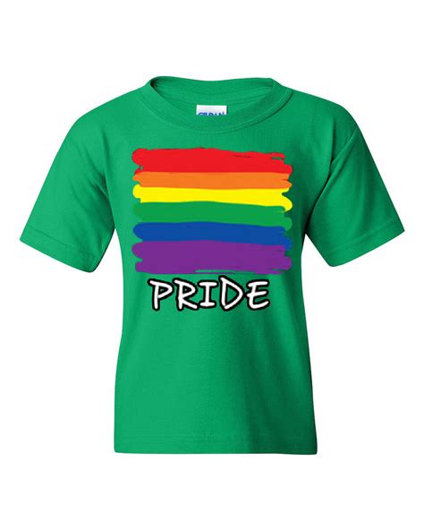 Gay Pride Youth T Shirt Rainbow Flag Lgbt Marriage Love Wins Tee Ebay