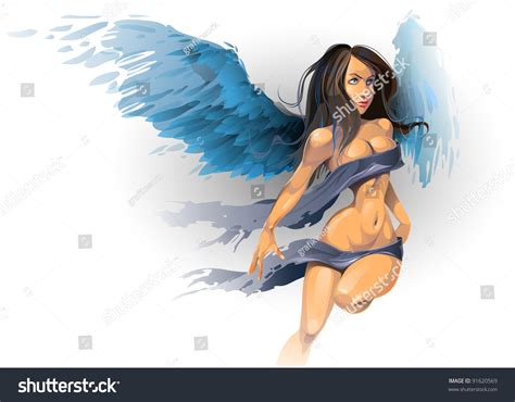 Sexual Angel Vector Illustration Vector De Stock Libre De Regalías
