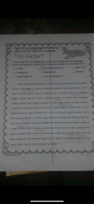 Figurative language is a staple of writing in the english language. Figurative Language Stories 2 Tosk A Ldentify Figu... | Chegg.com