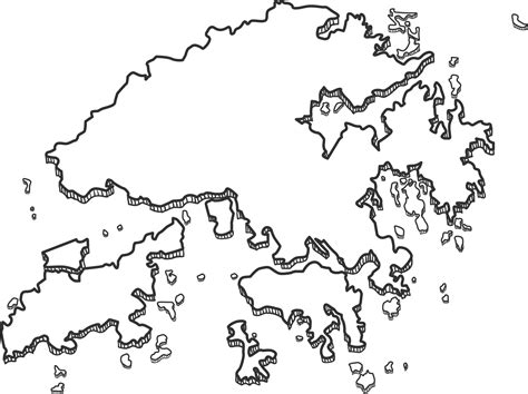 Hand Drawn Of Hong Kong 3d Map 12707484 Png