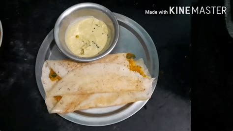 Masala dosa recipe in tamil மசல தச Homemade masala dosa recipe