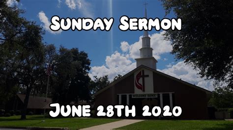Sunday Sermon June 28th By Keystone United Methodist Church