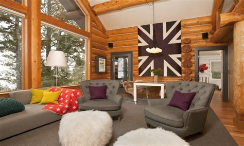 Log Cabin Interior Paint Ideas Modern Log Cabin Interior