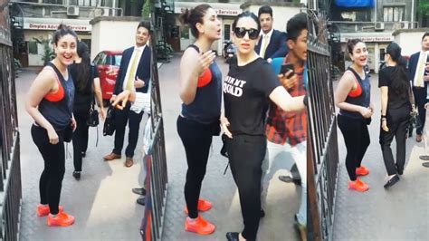Gorgeous Kareena Kapoor Spotted Outside Gym Watch Video Youtube