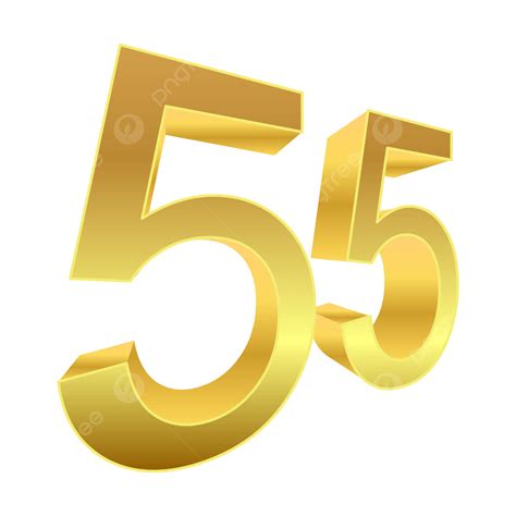 Diseño De Número De Oro 3d Png Números Numéricos 3d Número Png Y