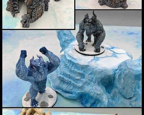 Yeti Abominable Yeti 2 Poses Resin Dnd 5e Dungeons And Etsy