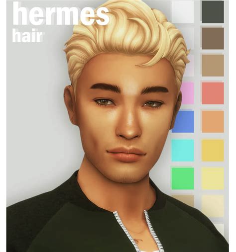 Sims 4 Maxis Match Hermes Hair The Sims Book