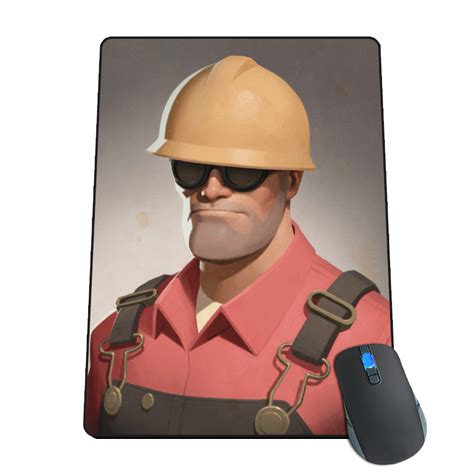 For Fans By Fansteam Fortress 2 Engineer Portrait Mousepad