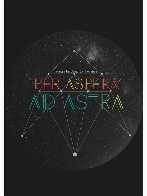Per Aspera Ad Astra Spiral Notebook By Meehan9 Redbubble