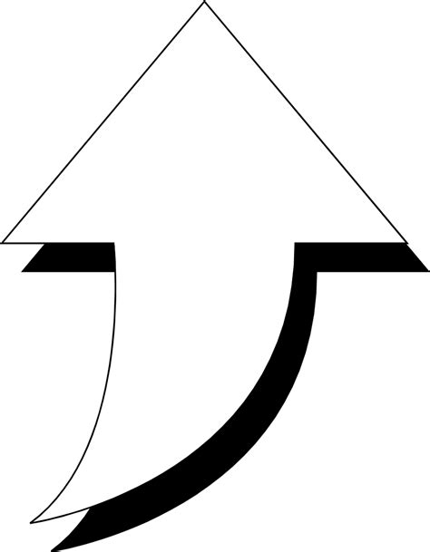 White Curved Arrow Logo Logodix