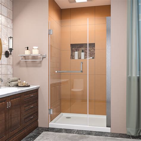 Sunny Shower Pivot Shower Door Semi Frameless Bi Fold Hinged Shower Door 40 In X 72 In 38