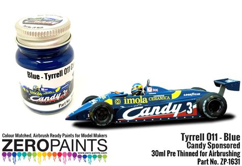 Tyrrell 011 Blue Paint Candy Sponsored 30ml Zp 1631 Zero Paints