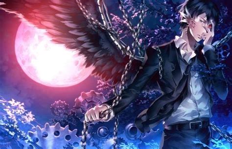 Anime Boy With Black Wings Anime Wings Wallpaper Anime Guys