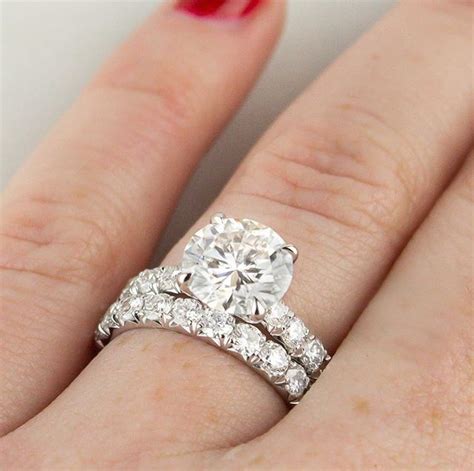18k White Gold Sienna Diamond Ring 38 Ct Tw Diamond Anniversary