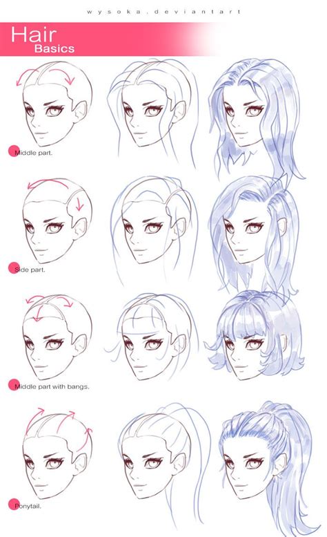 How To Draw Hair 2 Drawings Drawing People Art Tutorials
