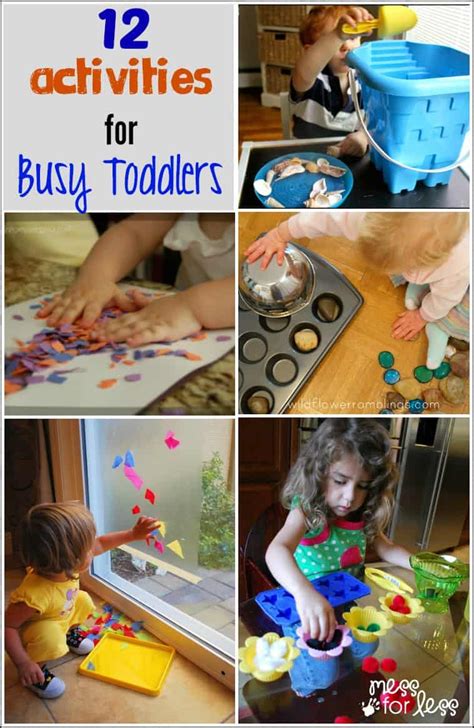 12 Activities For Busy Toddlers From The Kids Weekly Co Op Mess For Less
