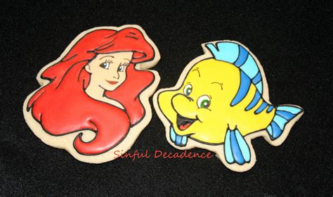 Disneys Little Mermaid Ariel And Flounder Cookie Connection