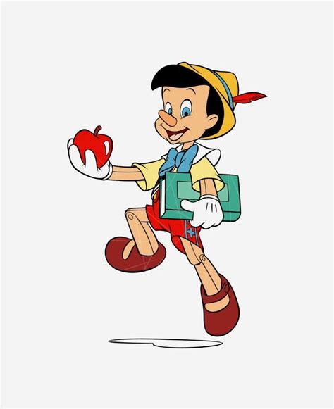 Pinocchio Pinocchio Walking To School Disney Png Free Download Files