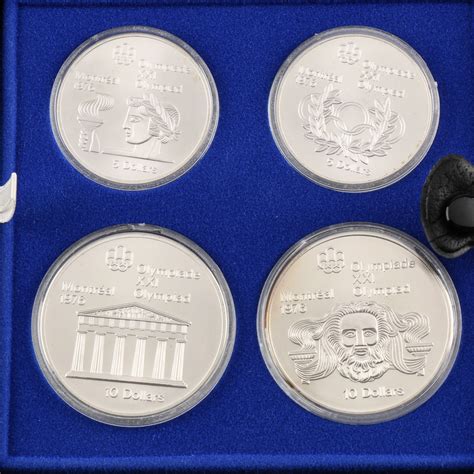 Two Sets Of 1976 Montreal Olympics Commemorative Silver Coins Ebth