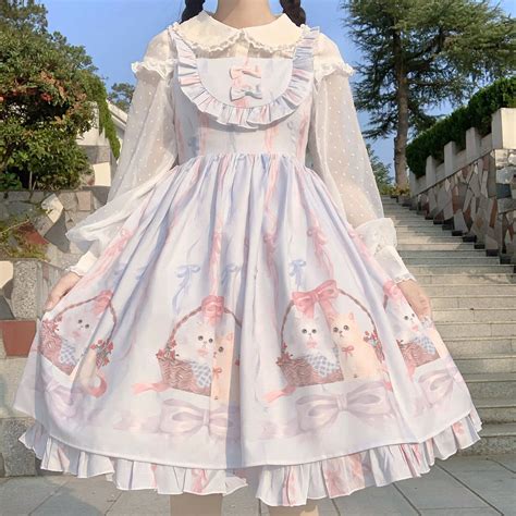 Sweet Lolita Suspender Dress Women Girl Japanese Jsk Princess Cute