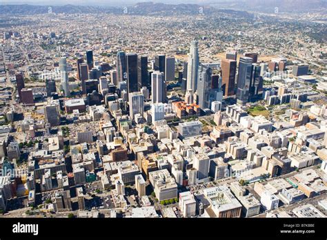 Downtown Los Angeles Aerial View Stock Photo Alamy