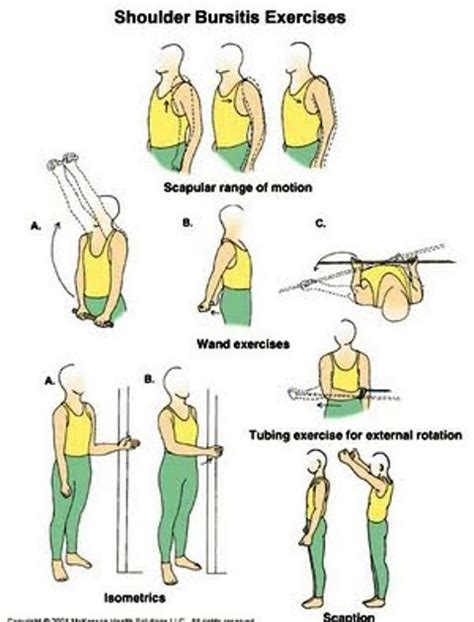 Exclusive Physiotherapy Guide For Physiotherapists Shoulder Exercise For Bursitis