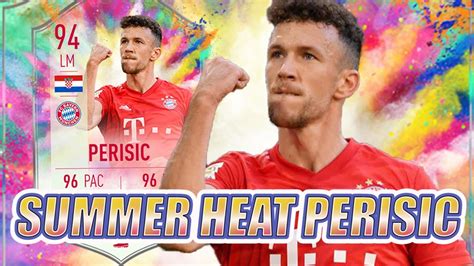 Fifa 20 summer heat perisic review! 94 Summer Heat Perisic FIFA 20 Player Review - YouTube