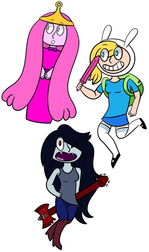 Adventure Time Girls By Midgesaurus On Deviantart