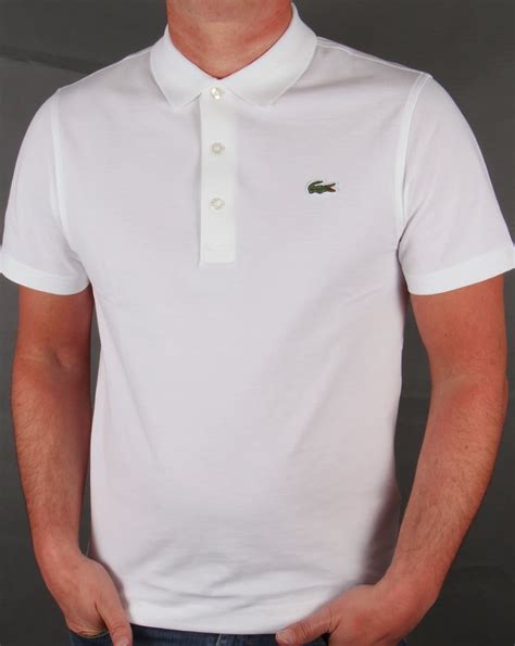 Lacoste Ultra Lightweight Knit Polo Shirt White 80s Casual Classics