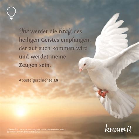 Schöne Pfingsttage wünscht das Know it Team. | Bibelverse, Bibel zitate