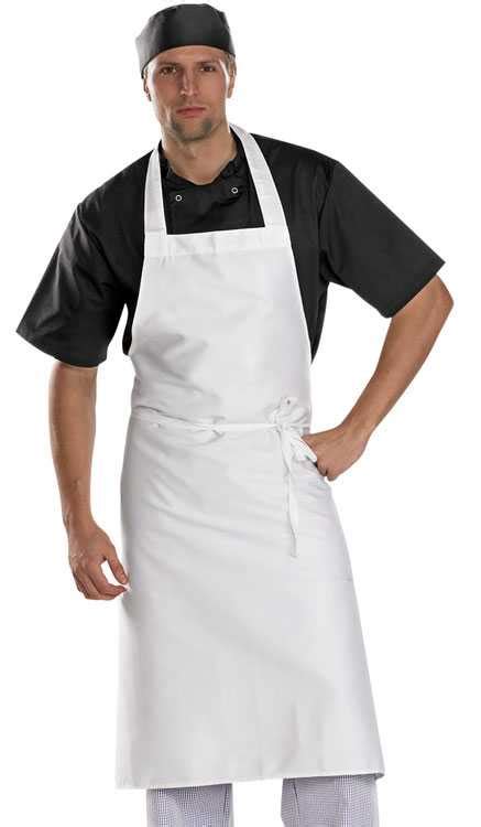 Chefs Bib Apron White 34x40 Pack Of 10 Ppe Stores