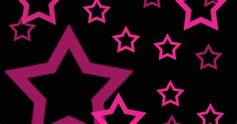 Glitter Animated Star Background Hot Pink Stars Black Wallpaper