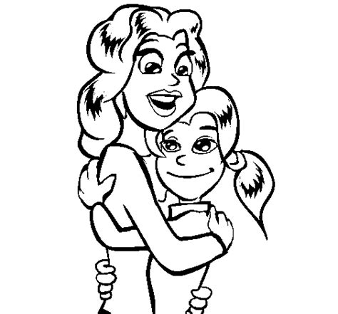 mother and daughter coloring pages