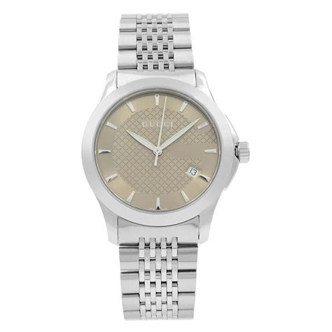 Gucci G Timeless Silver With Snake Motif Dial Watch Ya1264075 For Sale