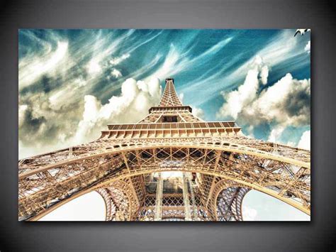 High Quality 1 Panel Eiffel Tower Print Painting On Canvas Wall Art