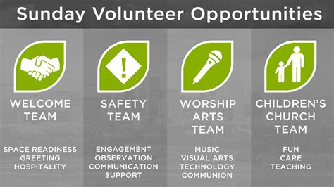 Volunteer Opportunities Renewal Church