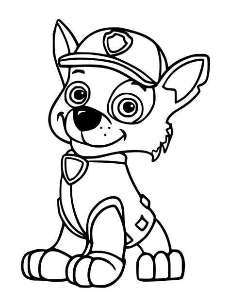 Adorable Rocky Paw Patrol Coloring Page Download Print Or Color