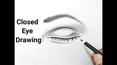 How To Draw A Closed Eye Drawing Easy Step By Step Tutorial For